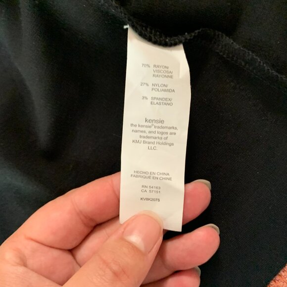 Kensie Black Draped Snap Cardigan | L | Cozy Layering Essential - Picture 6 of 9